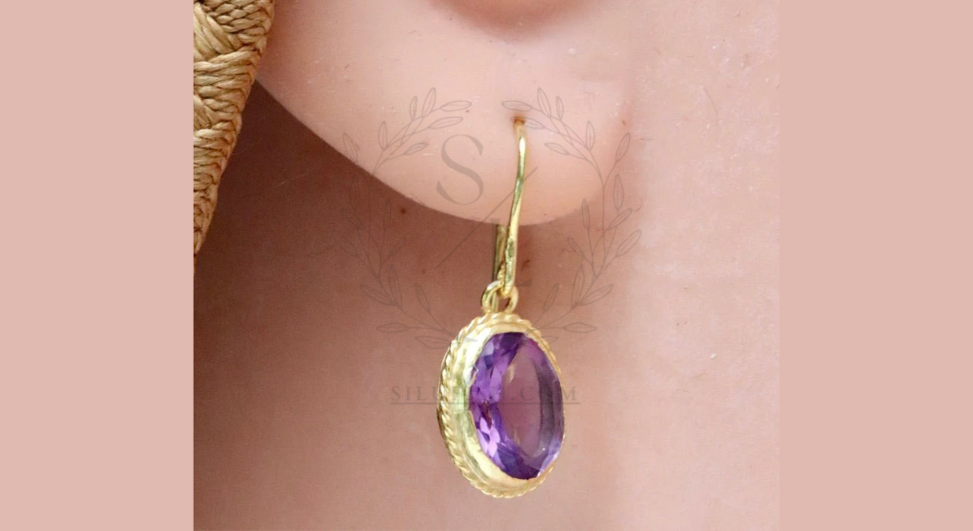 Blue Nile Oval Amethyst Earrings